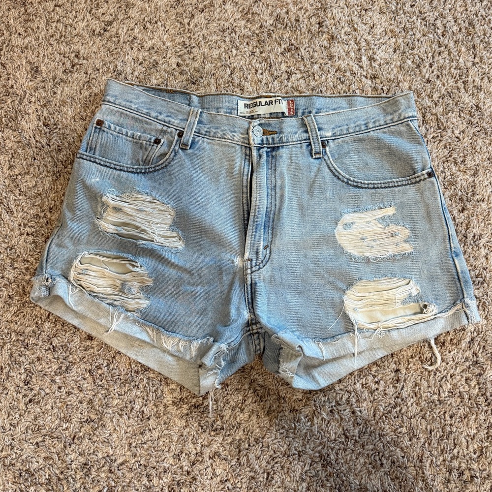 Vintage Levi's 505 Cut Off Denim Shorts